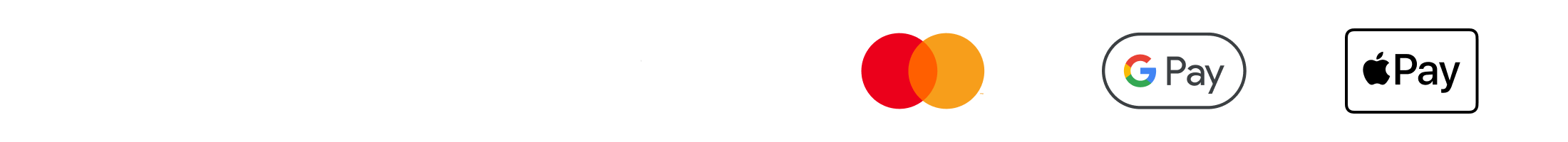 Betaalmethodes - Visa, Mastercard, Google Pay, Apple Pay
